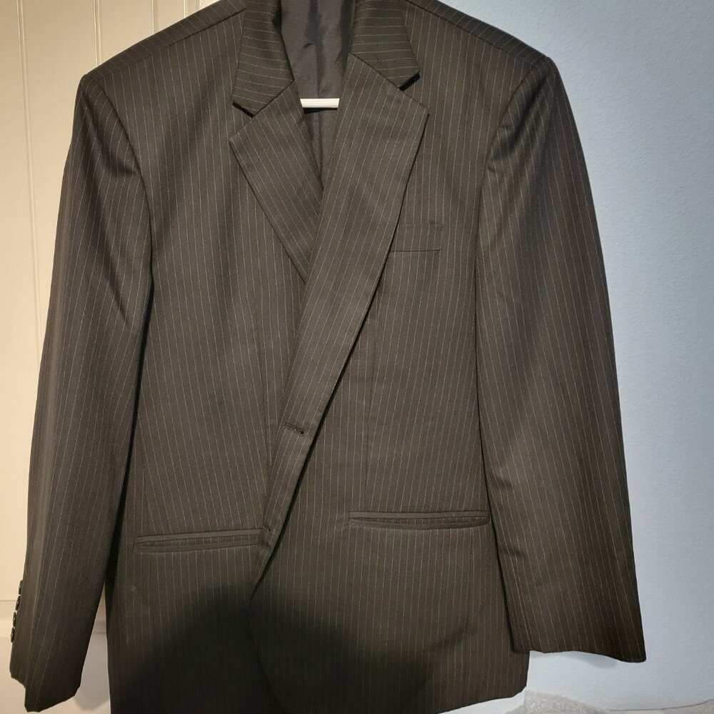 Black Strip Men's Suit